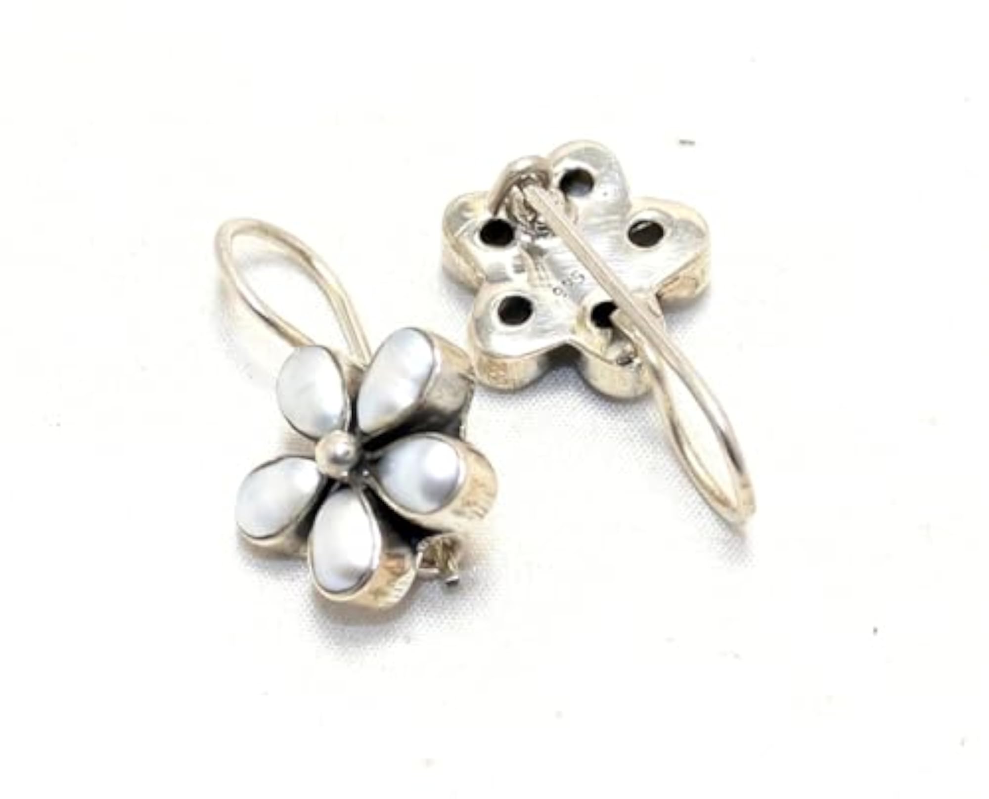 Designer 925 Sterling Silver Freshwater Pearl Earrings